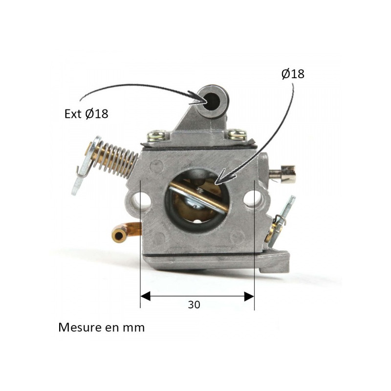 Carburateur type Zama tronçonneuse Stihl modèles MS170, MS180, 017