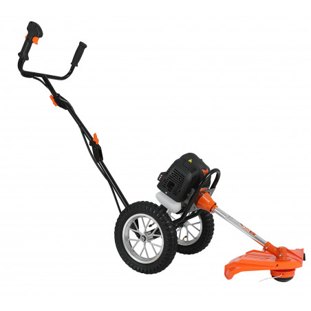 Débroussailleuse TIMBERPRO thermique sur roue 52 cm³, faucheuse , coupe ...