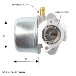 Carburateur vertical pour...