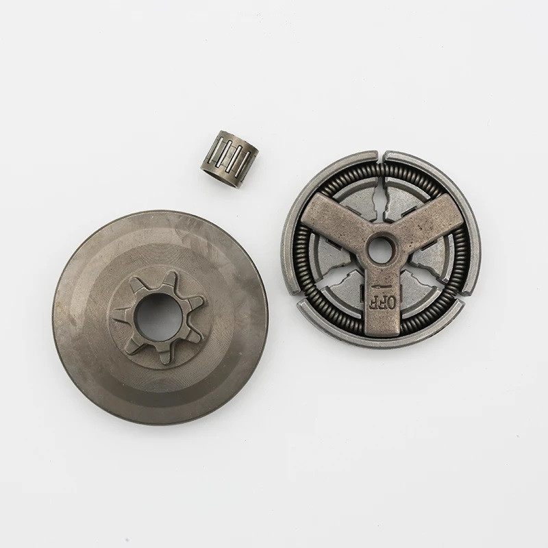 Système D'Embrayage Complet Pour Tronçonneuse Chinoise 4500 5200 5800 - Kit Tambour + Roulement