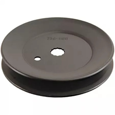 Poulie De Renvoi Pour Tondeuse MTD - 141mm Diamètre, 24mm Hauteur, Remplacement 756-1188