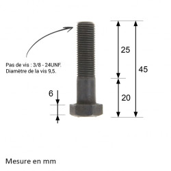 VIS DE LAME PAS À GAUCHE Ø...