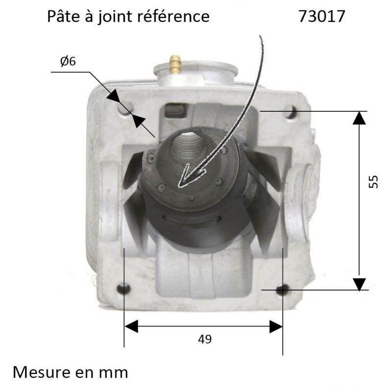 CYLINDRE PISTON TRONÇONNEUSE STIHL 021/MS210/023/MS230 Ø 40 MM