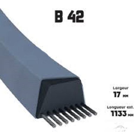 Courroie Trapézoidale Lisse Optibelt VB B 3040 Ld / 17 X 3000 Li B118